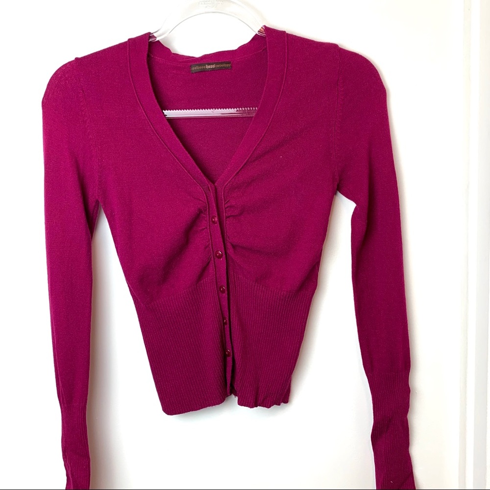 Hazel low cut cardigan in size Small